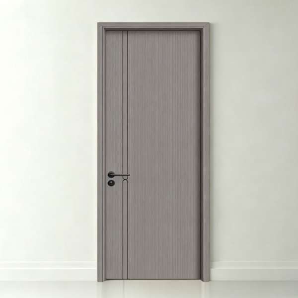 Aluminum wood door